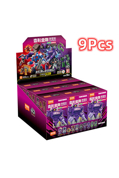 Choice6 4 قطع من 9 قطع من مكعبات بناء المتحولات 1/9 قطع ألعاب الربط أوبتيموس برايم بامبلبي شوك ويف ميجاترون