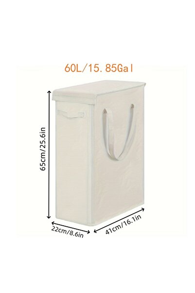Choice سلة غسيل بيج 60 لتر، قطعة واحدة، بعجلات وغطاء، سلة غسيل مغلقة، مناسبة ...