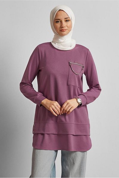 Alvina Chain ​​Detail Tracksuit Tunic 45628