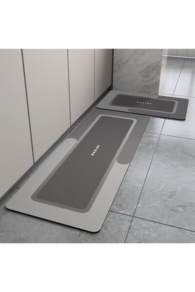 Generic سجادة حمام ماصة من ساجريني، سجادة حمام سريعة الجفاف، سجاد حمام مطاطي ...