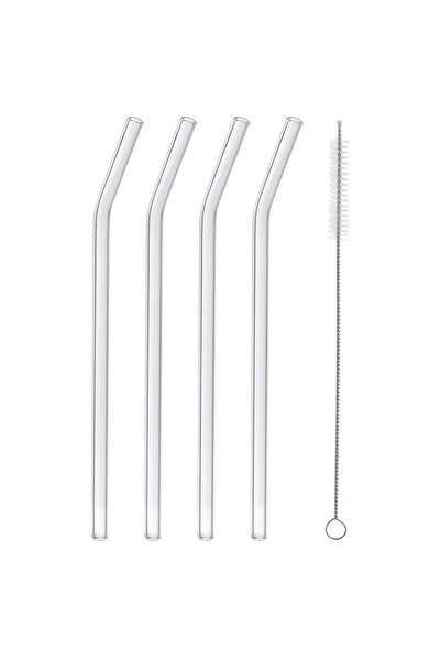 shumee Glass straws with cleaner 20 cm 5 pcs.