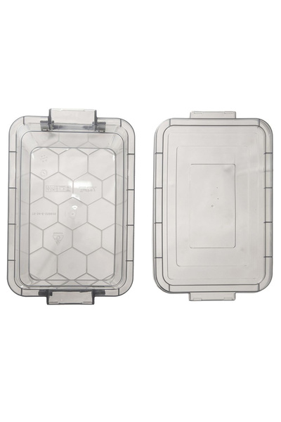 shumee Food container with lid, grey, 14 l