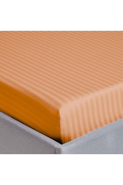 MAXQON Extra Deep Fitted Elastic Bedsheet Set With Pillow Covers (Peach, King (180x200+30CM))