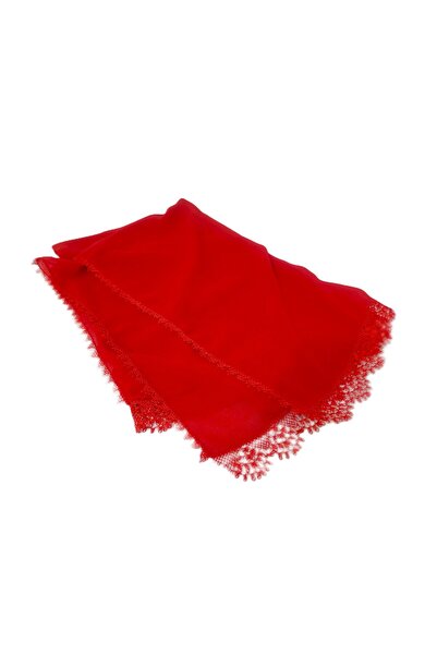 SYAZE Red Color Chiffon Prayer Cover – Handmade