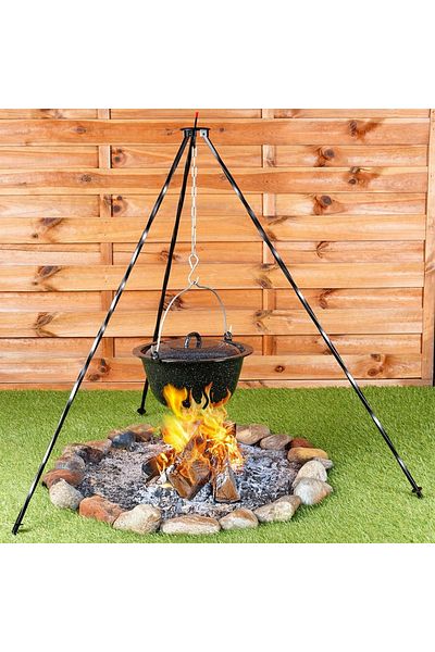 shumee 120cm Iron Pot Rack and Grill