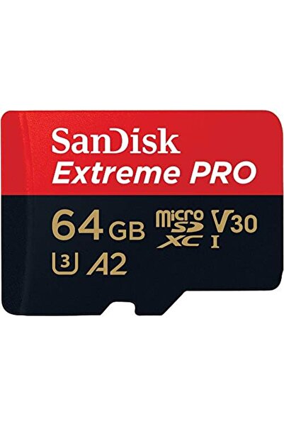 SanDisk 64GB Extreme Pro microSD UHS-I Card for 4K Video on Smartphones, Action Cams & Drones