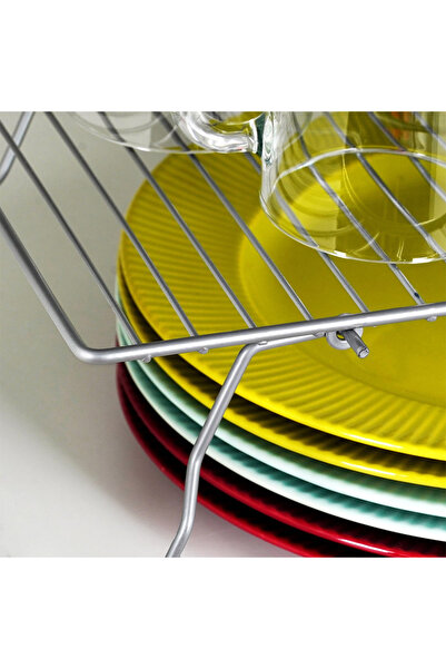 shumee Grey metal folding kitchen shelf 37x21x13.5 cm