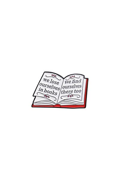 Choice Style 6 Creative Book Collection Enamel Pins Coffee Lazy Cat Bookworm Nerd Magic Book Brooches Lapel