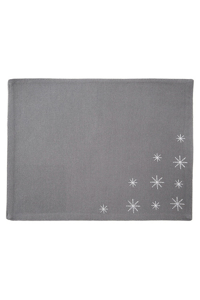 shumee PLEAK grey cotton Christmas tablecloth 33.5x26 cm