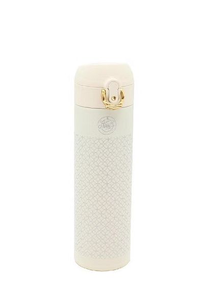 Atrium 304 Stainless Steel Printed Tumbler with Gold Lock Hot/Cold 520ml