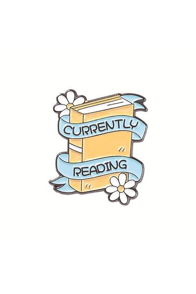 Choice Style 18 Creative Book Collection Enamel Pins Coffee Lazy Cat Bookworm Nerd Magic Book Brooches Lape