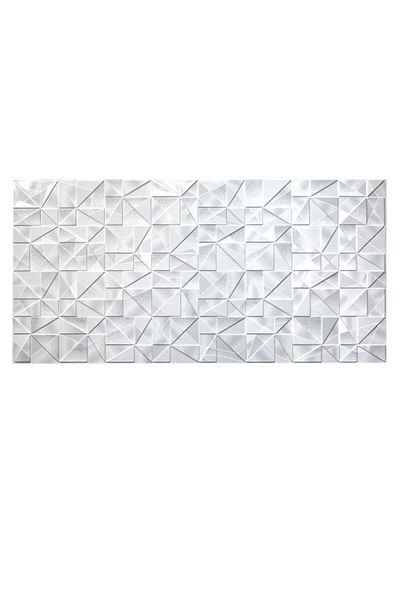 Mercaton Decorative panel, PVC, 3D marble pattern, abstract, gray shades, 96×48.5 cm
