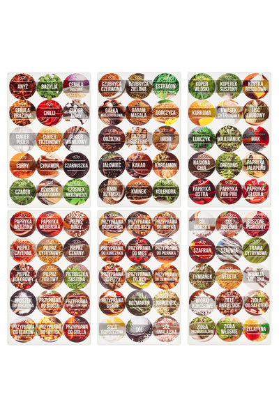 shumee Recipient de sticlă pentru condimente 100 ml 24 buc + 90 autocolante