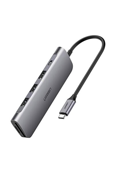Ugreen Hub USB Tip-C CM195, 2 x USB-A, 1 x USB Tip-C, 1 x SD, 1 x microSD, 1 ...