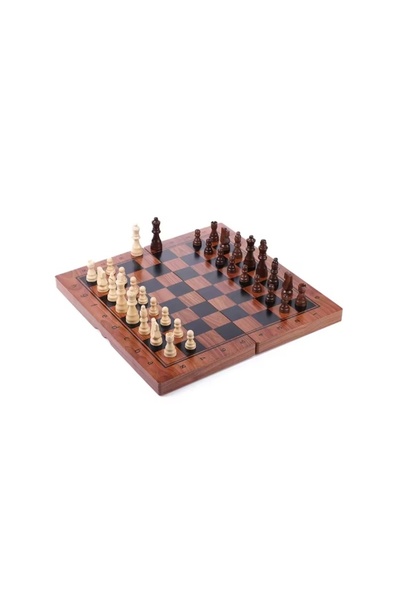 eR D L Wooden Chess Game, 34x34x2.5cm, eR D L