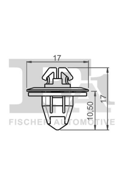 FA1 77-40033.25, Cleme pentru acoperire decorativă și protecție