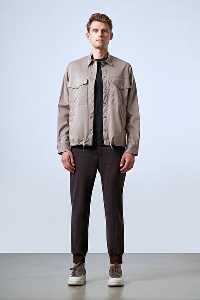 SPORTEMPT Cămașă exterioară pentru bărbați cu detaliu de buzunar - bej