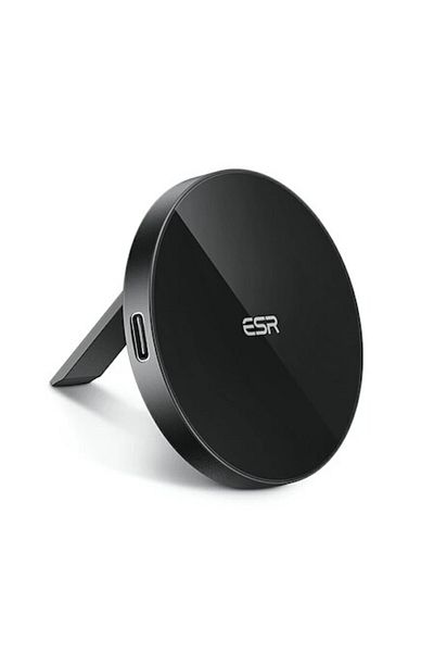 Gear Wireless Charger Compatible MagSafe with Flexi Stand, Fit, 15W, I38, Alumix, Deep Dark