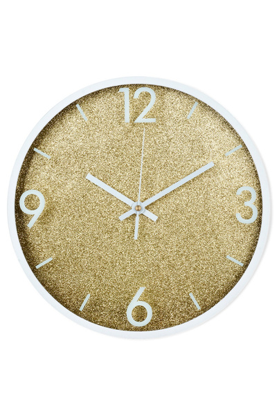shumee Gold and white wall clock 29.5 cm