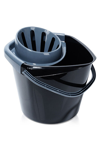 shumee Găleată pentru mop cu storcător, plastic, neagră, 14 l