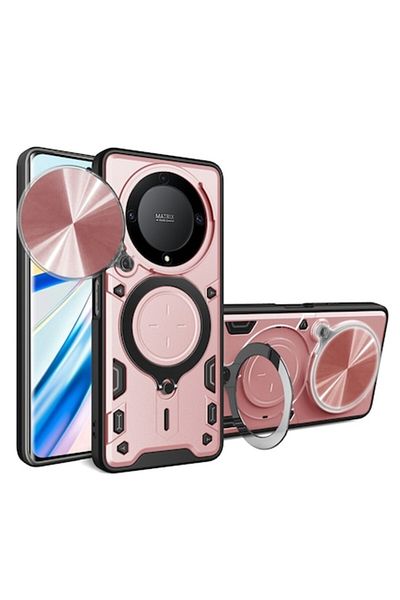 Gear High Protection Case for Honor Magic5 Lite, D49, Hard Plastic, Strawberry Gold