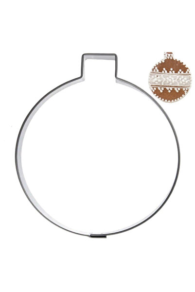 shumee Formă de biscuiți din oțel, formă de bilă, 7 cm