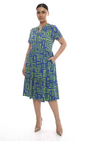 KARAMEŞE Women's Buttoned Viscose Dress