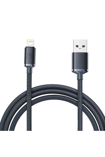 Gear Cablu de alimentare de date USB la Lightning 2.4A, Protecție, 2m, PVC, Albastru intens