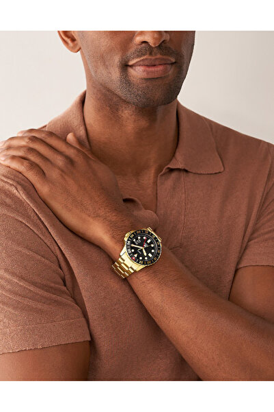 Fossil Ceas barbatesc Blue GMT FS5990