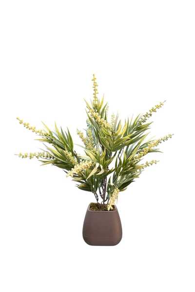 MAKİ DEKOR SAKSIDA YAPAY BAŞAK 25 CM DEKORATİF BİTKİ