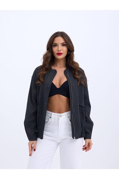 BY BASAK collection    6657 Jacket-Smoked