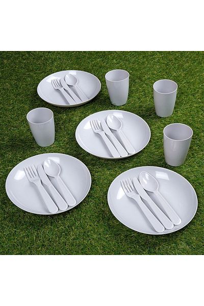 shumee 20-piece plastic picnic set