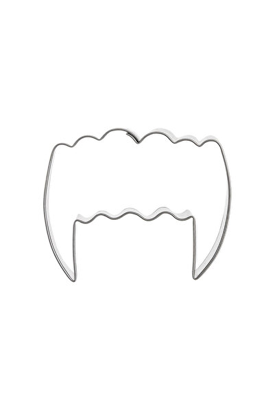shumee Formă de biscuiți metalică cu dinți de vampir de 5,5 cm
