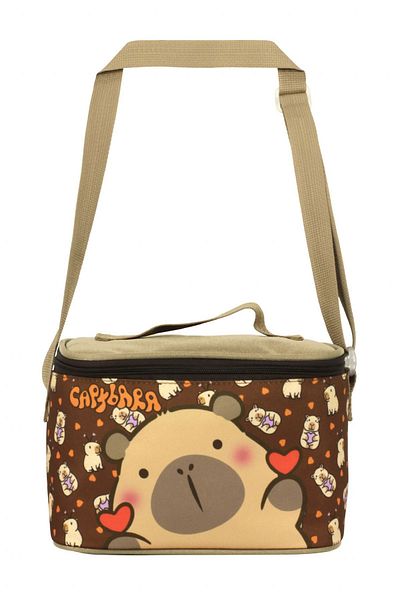 capybara Boy's Thermal Insulated Lunch Box - Brown - 5210