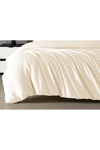 CHIRASO CHIRASO Bedding Set, Shiny SATIN, ELASTIC Sheet 180x200cm, Duvet Cover 200x230cm, 2 Pillowcases
