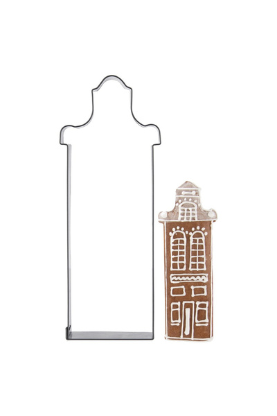 shumee Formă de biscuiți tip casă din oțel, 14 cm