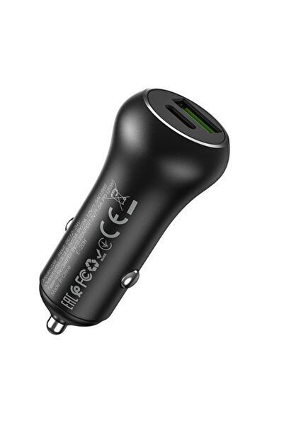 OEM Зарядно за кола USB, QC3.0, 18W, Type-C, PD20W, G304, Черен