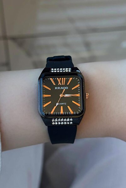 TAKIŞTIR Black Color Women's Watch with Silicone Cord