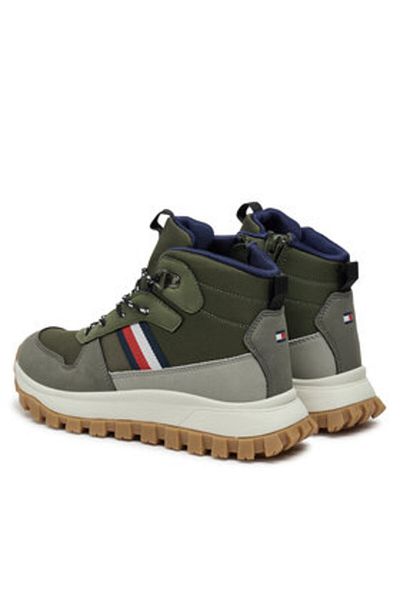 Tommy Hilfiger Boy's Ankle Boots T3B9-33680-1696A177 Green