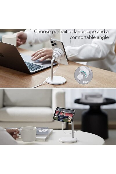 Gear Încărcător wireless Apple MagSafe, Fit, I36, Metal, Arctic Snow