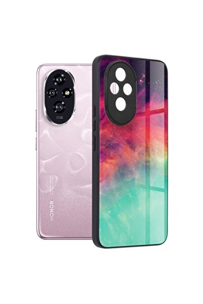 Gear Carcasă de protecție pentru Honor 200, A56, plastic dur, Fiery Ocean