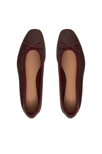 Tommy Hilfiger Women's Ballet Flats FW0FW08355 Burgundy
