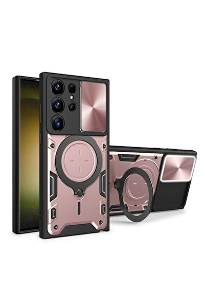 Techsuit Carcasă pentru Samsung Galaxy S23 Ultra, CamGuard Pro, oțel inoxidab...