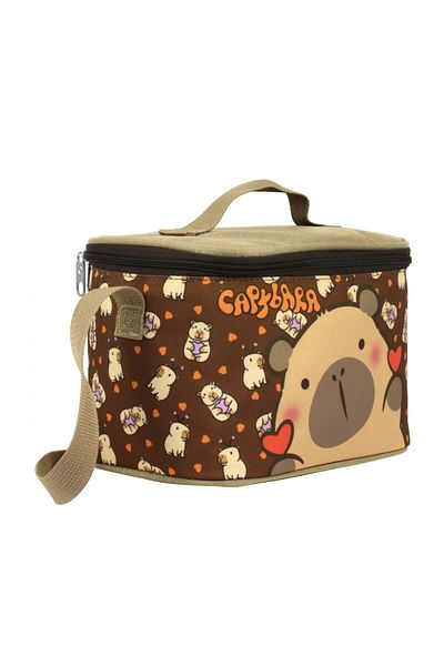 capybara Boy's Thermal Insulated Lunch Box - Brown - 5210