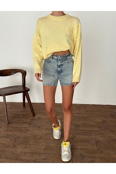 fujya Süzeneli Morena Sweater Yellow
