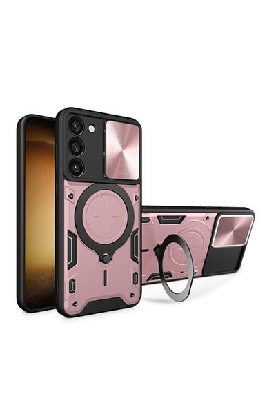 Gear High Protection Case for Samsung Galaxy S23 Plus, D23, Hard Plastic, Strawberry Gold