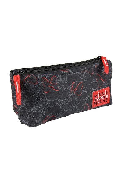 Disney Minnie Mickey Disney Minnie Mouse pencil case with two compartments, 23x10 cm, black / red