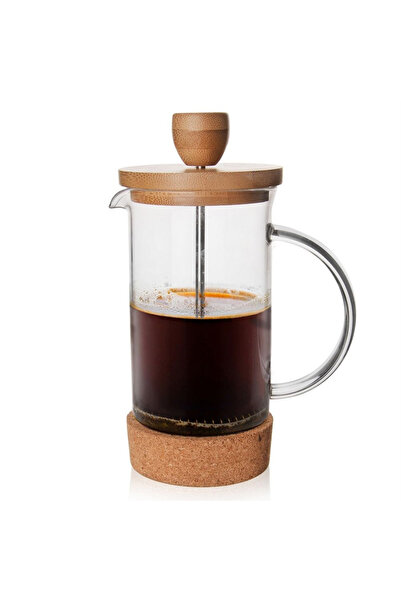 shumee Aparat de cafea și ceai cu piston din sticlă de 400 ml