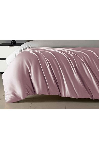 CHIRASO Set Lenjerie CHIRASO, SATIN Lucios, Cearceaf ELASTIC180x200cm, Husă Pilotă 200x230cm, 2 Fețe Pernă