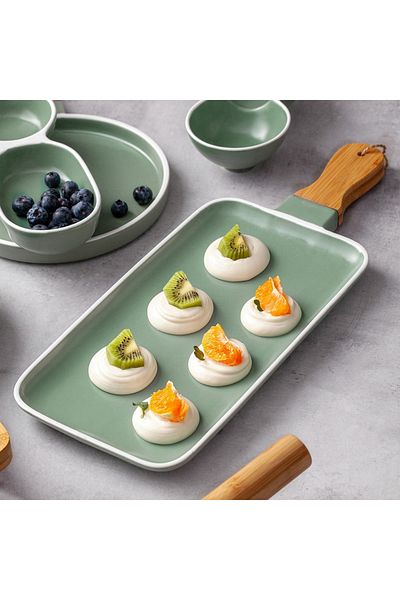 shumee TERRESTRIAL porcelain plate 46.5x18 cm